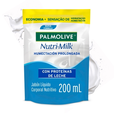 Jabón Liquido Palmolive Naturals Nutrimilk Doy Pack x200ml