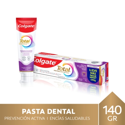 Pasta Dental Colgate Total Encías Saludables con Flúor x140gr