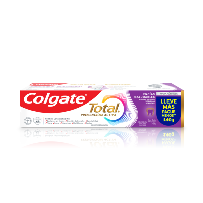 Pasta Dental Colgate Total Encías Saludables con Flúor x140gr