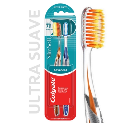 Cepillo Dental Colgate Slim Soft Advance x2 Unidad