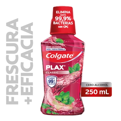 Enjuague Bucal Colgate Plax Clásico con Flúor x250 Ml