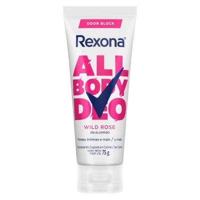 Desodorante En Crema Rexona AllBody Wild Rose x75gr