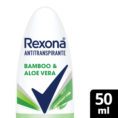Desodorante Antitranspirante Rexona Bambu&Aloe Vera Rollon x50ml