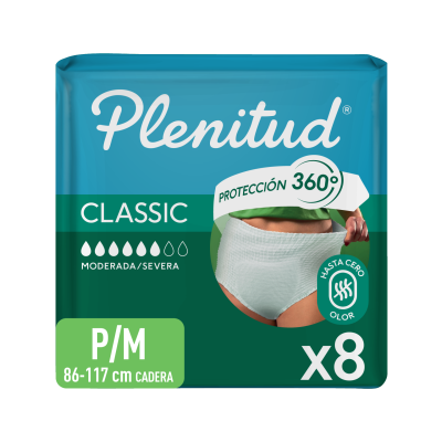 Ropa Interior Descartable Plenitud Classic p/m x8un