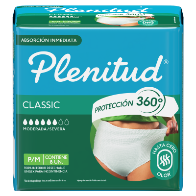 Ropa Interior Descartable Plenitud Classic p/m x8un