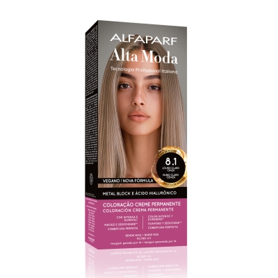 Coloracion Alta Moda 8.1 Rubio Claro Ceniza