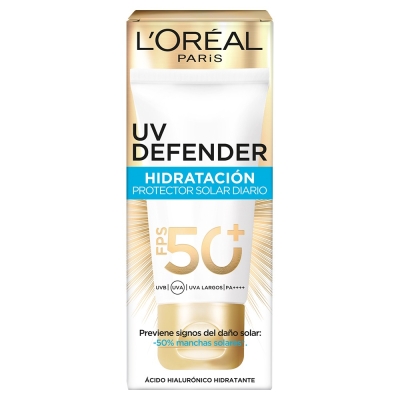 Protector Solar Facial Loreal Uv Defend Hidratacion Intensa FPS50 x40gr