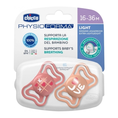 Chupete Chicco X2U Physio Light +16M Sil Nena
