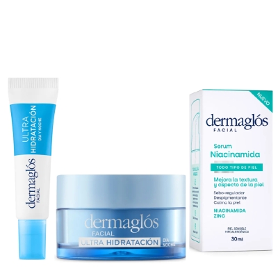 Kit Facial Dermaglós Ultra Hidratante + Serum Niacinamida