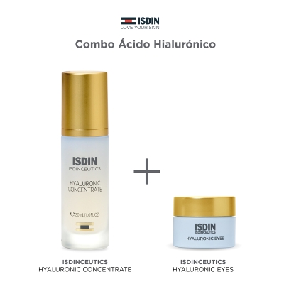 Combo Isdin Isdinceutics Hyaluronic Serum + Contorno de Ojos