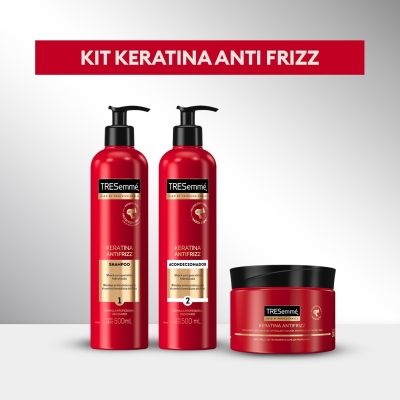 Combo TRESemmé Shampoo y acondicionador Keratina Antifrizz + Máscara Keratina Antifrizz