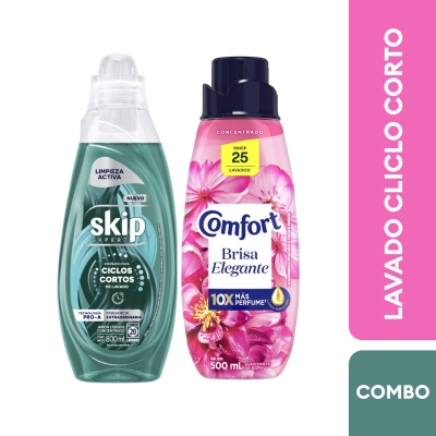 Combo Lavado Completo Skip y Comfort Ciclo Corto