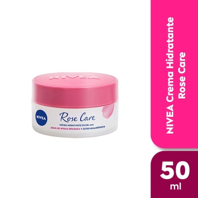 Combo NIVEA Rose Care Mist facial + Gel facial hidratante + Leche y tónico 2en1 + Protector solar facial FPS50