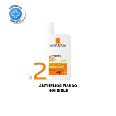 Combo Protector Solar La Roche-Posay Anthelios Uv Mune Fluido Invisible FPS50 x50ml x2 und