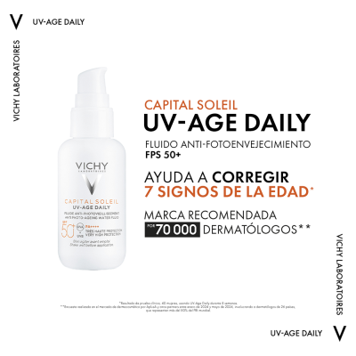 Vichy Protector x 40 ml UV-AGE + Protect Aceite Invisible FPS50 x 200 ml