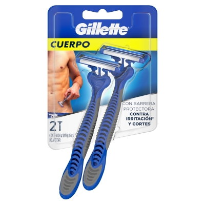 Maquina Afeitar Desechable Gillette Corpo Cuerpo x2un