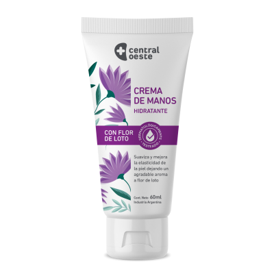 Crema Para Manos Central Oeste Flor de Loto x60ml