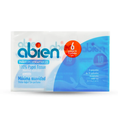Pañuelos Descartables Abien 6 Paq. X10Un