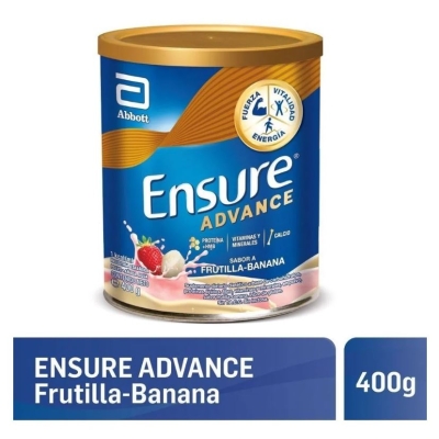 Ensure Advance Suplemento Dietario x400gr Frutilla Banana