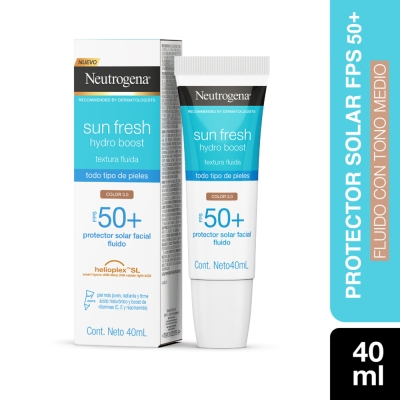  Protector Solar Neutrogena Hydro Boost Tono Medio FPS50 x40ml