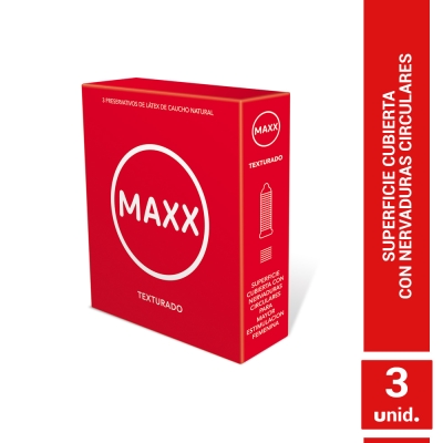 Preservativos Maxx Texturado x3un