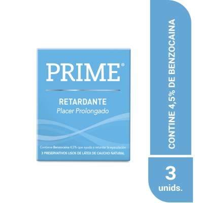 Preservativos Prime Retardante x3un