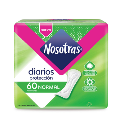 Protectores Diarios Nosotras Normal Calendula x60