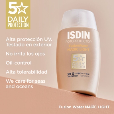 Protector Solar Isdin Foto Water Color Light FPS50+ x 50 ml