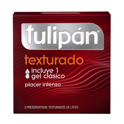 Preservativos Tulipan Texturados x3un