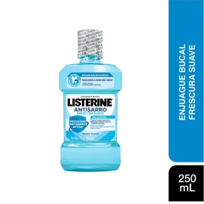 Enjuague Bucal Listerine Antisarro Sin Alcohol x250ml